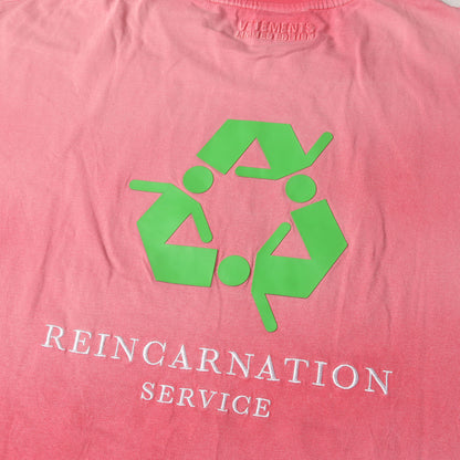 23SS ダメージ加工 メッセージロゴ オーバーサイズ Tシャツ(Not Doing Shit Today T-shirt)