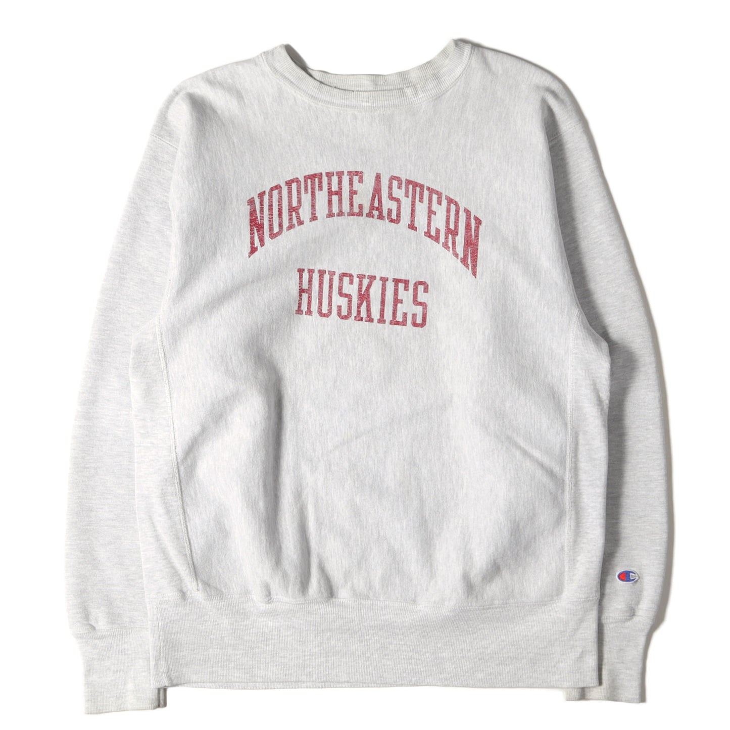 90s 刺繍タグ リバースウィーブ カレッジ スウェット(USA製 / ノースイースタン大学モデル)