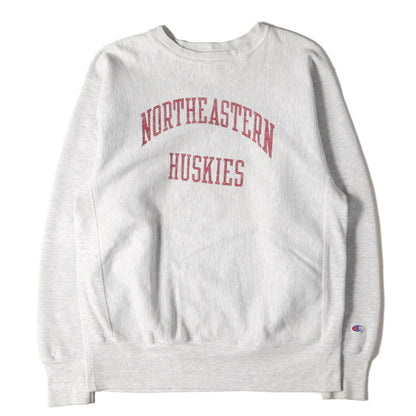 90s 刺繍タグ リバースウィーブ カレッジ スウェット(USA製 / ノースイースタン大学モデル)