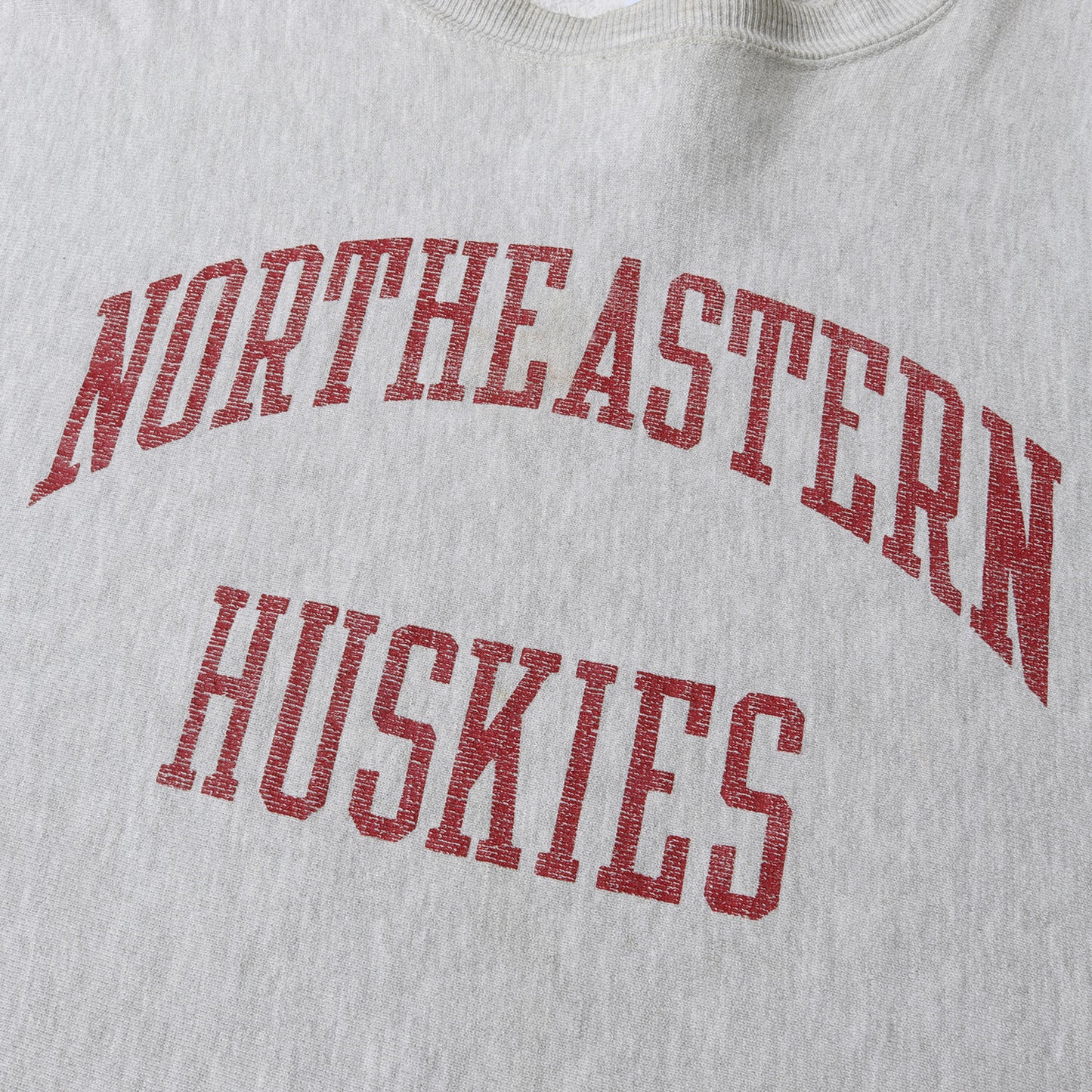 90s 刺繍タグ リバースウィーブ カレッジ スウェット(USA製 / ノースイースタン大学モデル)