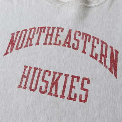 90s 刺繍タグ リバースウィーブ カレッジ スウェット(USA製 / ノースイースタン大学モデル)