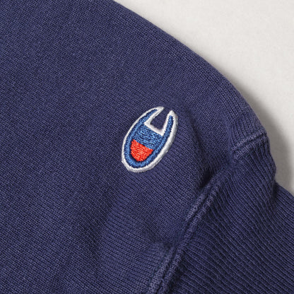 90s 刺繍タグ 目付き 無地 リバースウィーブ スウェットパーカー(USA製)