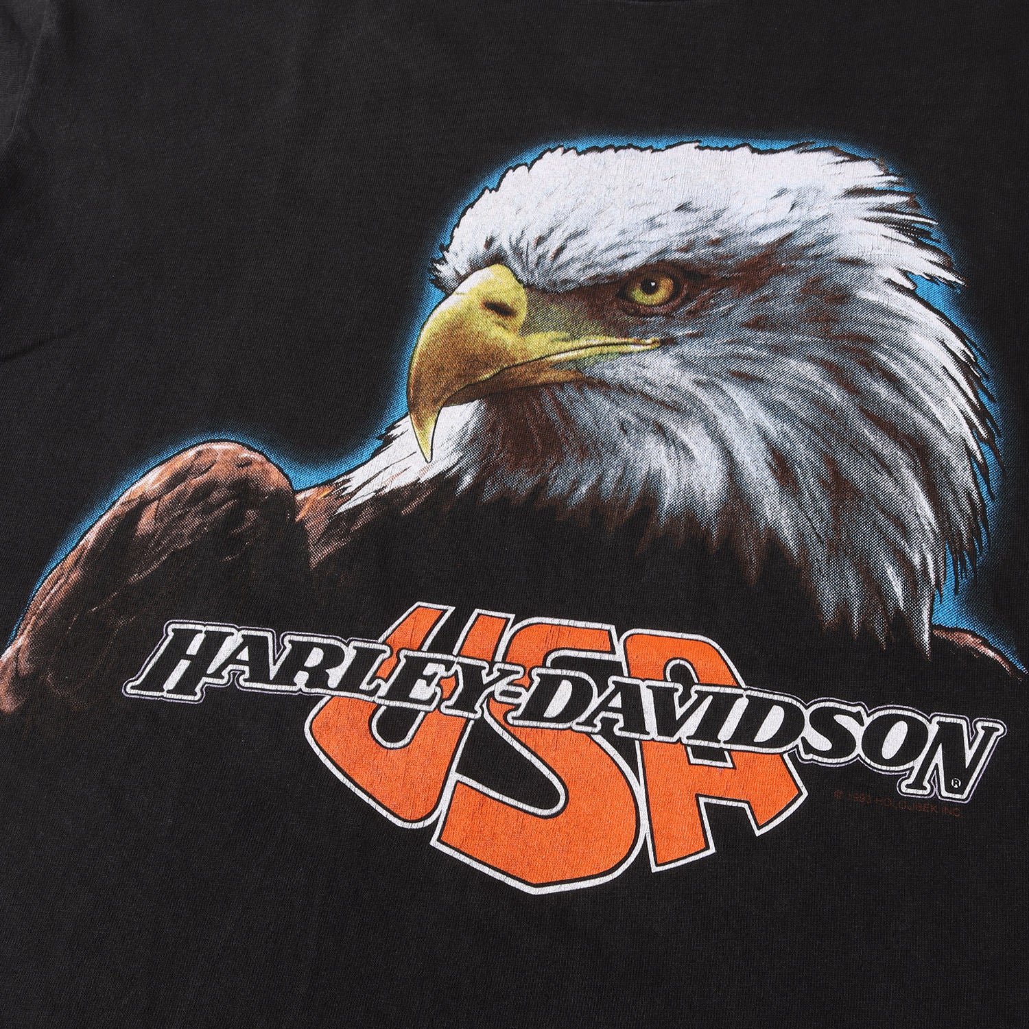 90s ハーレーダビッドソン Tシャツ ポケT イーグル HOLOUBEK製