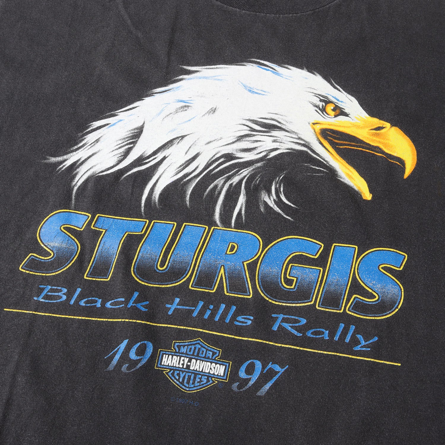 90s ハーレーダビッドソン Tシャツ ポケT イーグル HOLOUBEK製