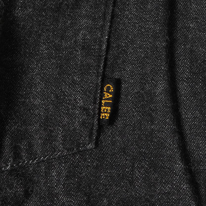 バッファロースカル刺繍 デニム 半袖シャツ