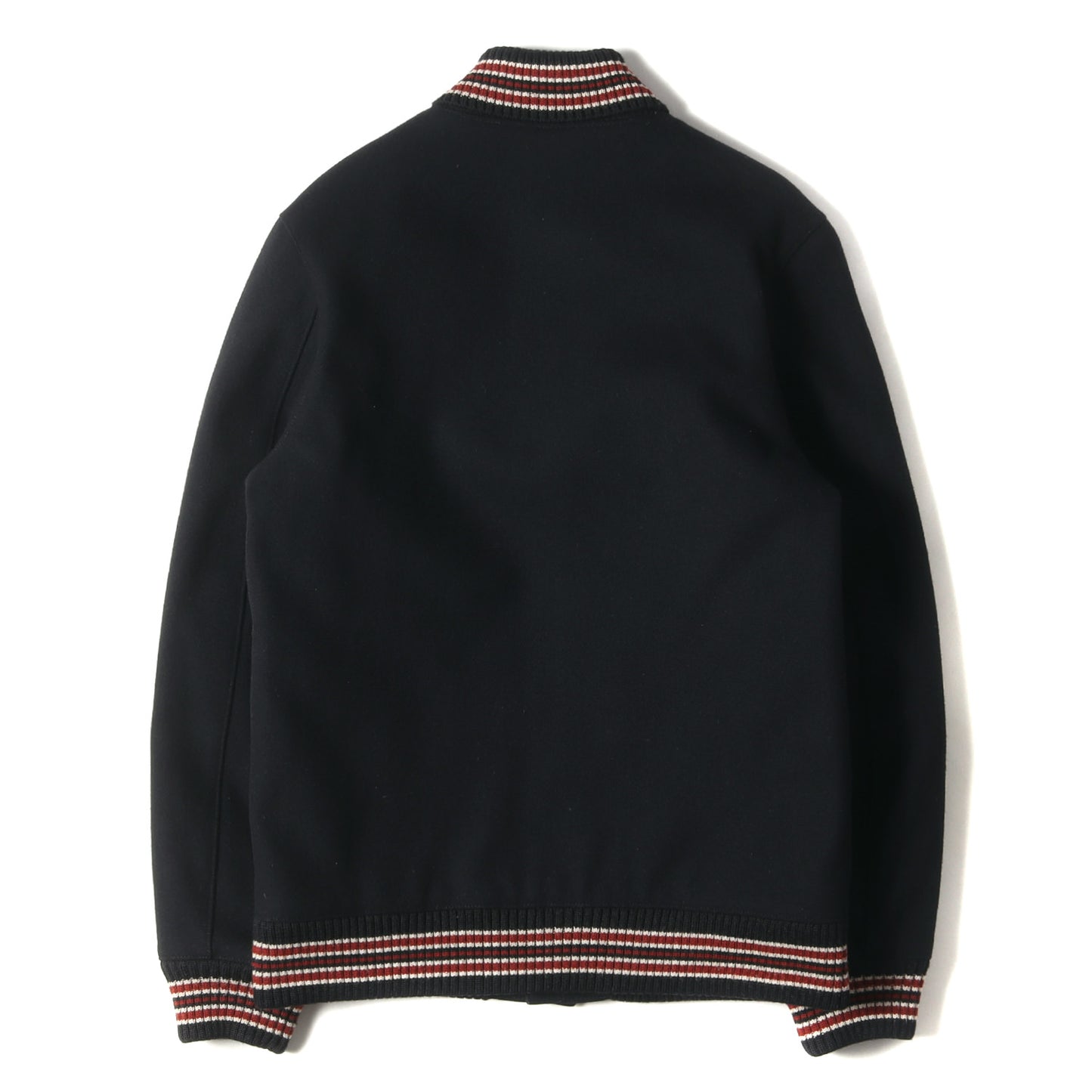 チェーン刺繍ロゴ メルトンウール スタジャン(Melton Stadium Jacket)