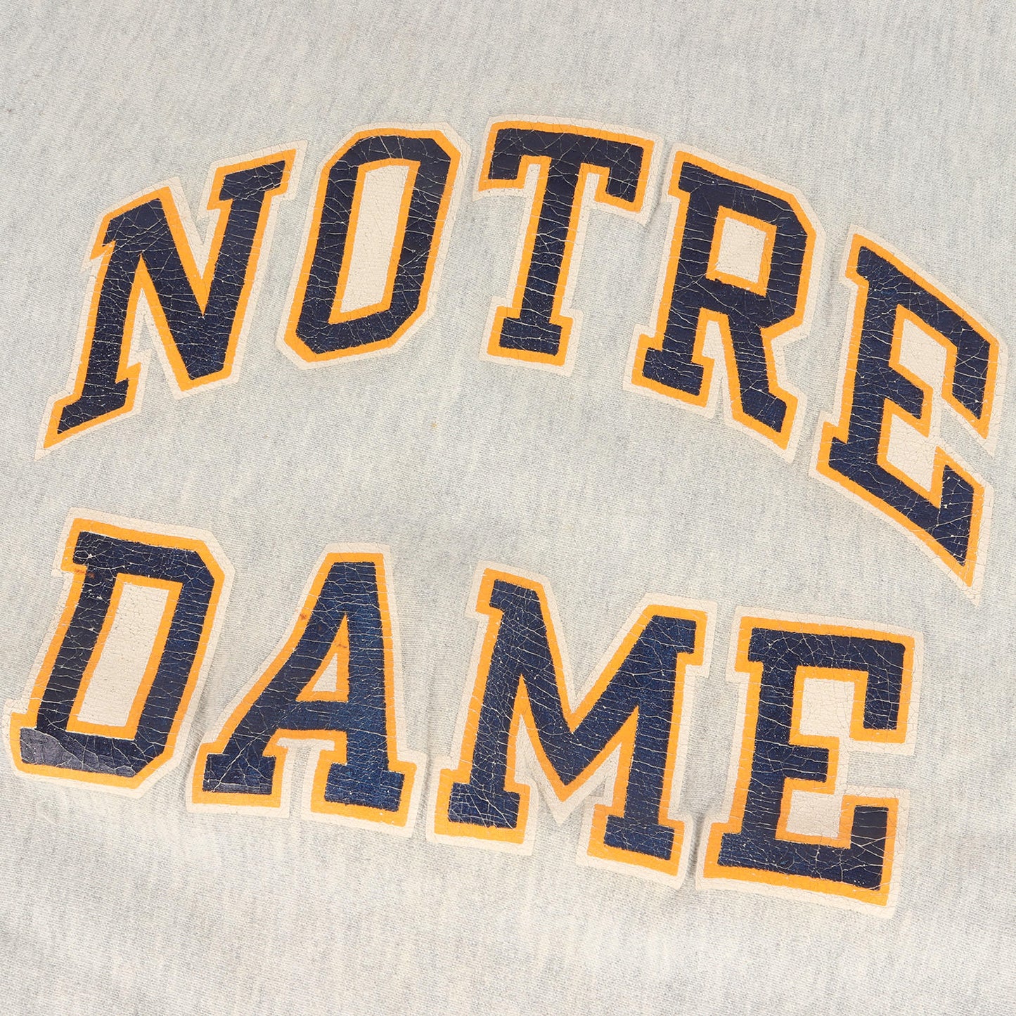 90s 刺繍タグ NOTREDAME リバースウィーブ カレッジ スウェット(USA製 / ノートルダム大学モデル)