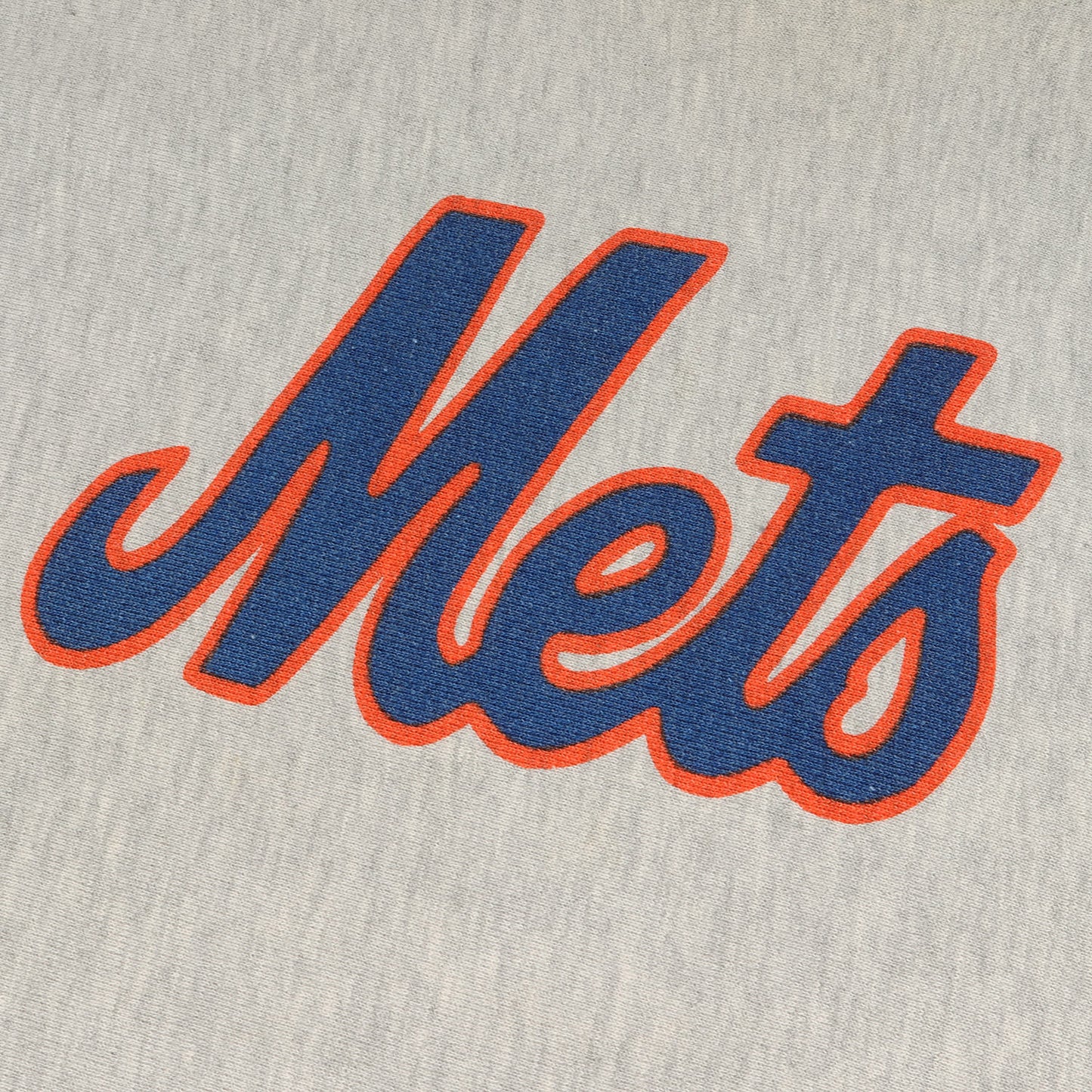 80s トリコタグ Mets ニューヨーク・メッツ リバースウィーブ スウェット / 希少個体 染み込みプリント