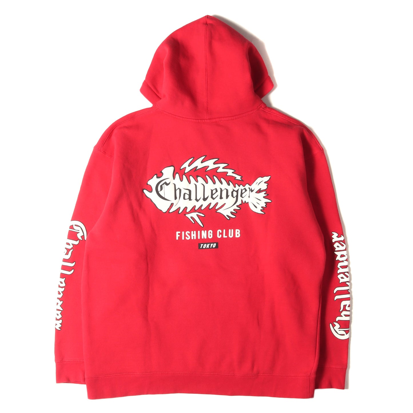 19AW 発泡プリント スウェットパーカー(FISHING CLUB HOODIE)