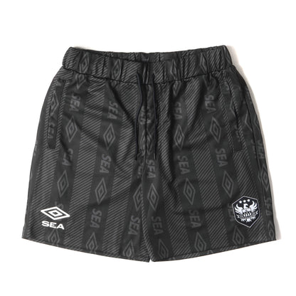 23SS ×UMBRO ストライプ サッカー ショーツ