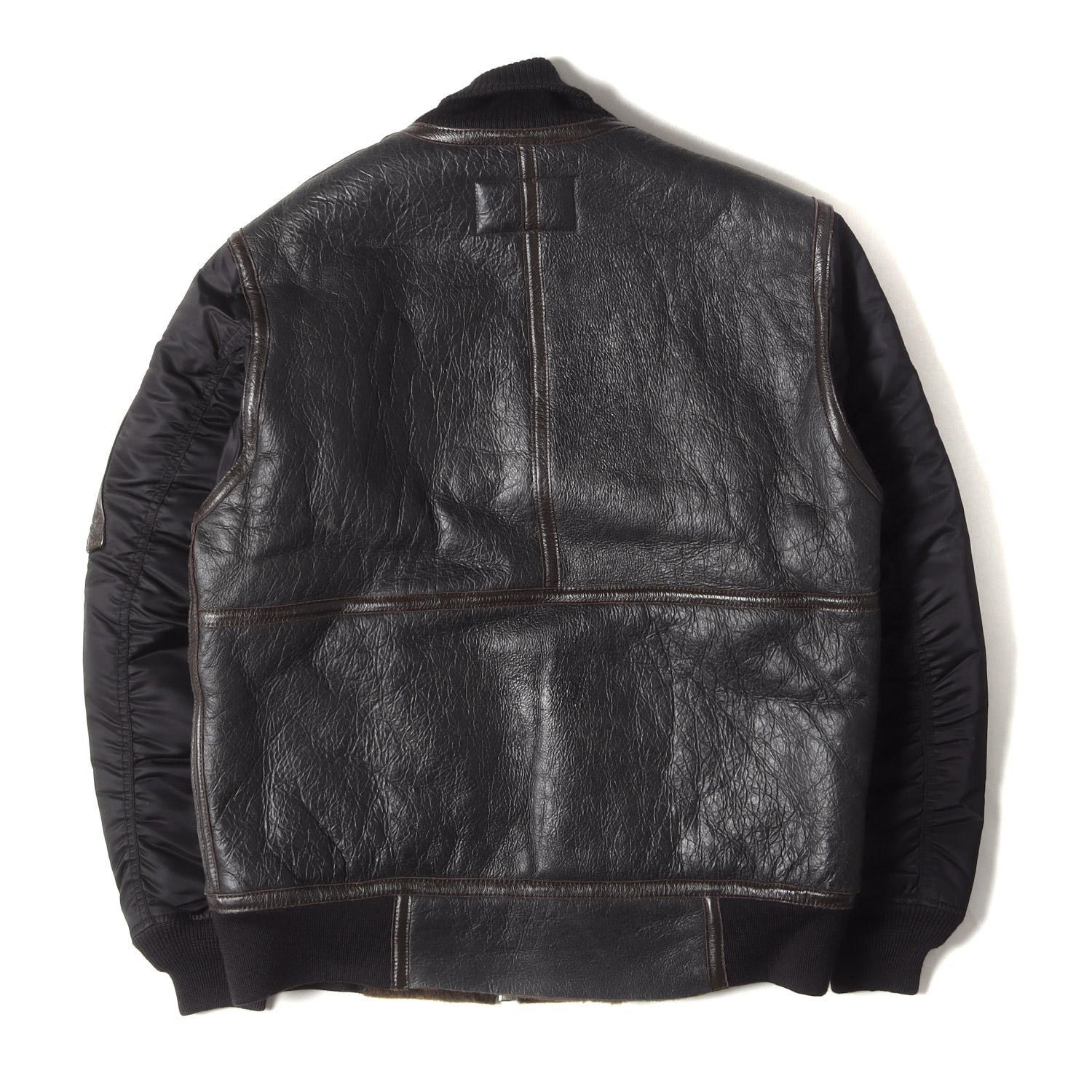 CBS AVIREX アヴィレックス フライトジャケット ボア ムートン AVIREX USA製 B-3 フライトジャケット ムートン ボア ロゴ刻印