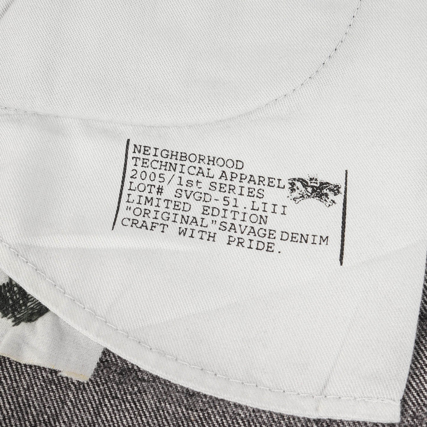 05SS クラック サベージ ベーシック デニムパンツ(CRACK SAVAGE BASIC)