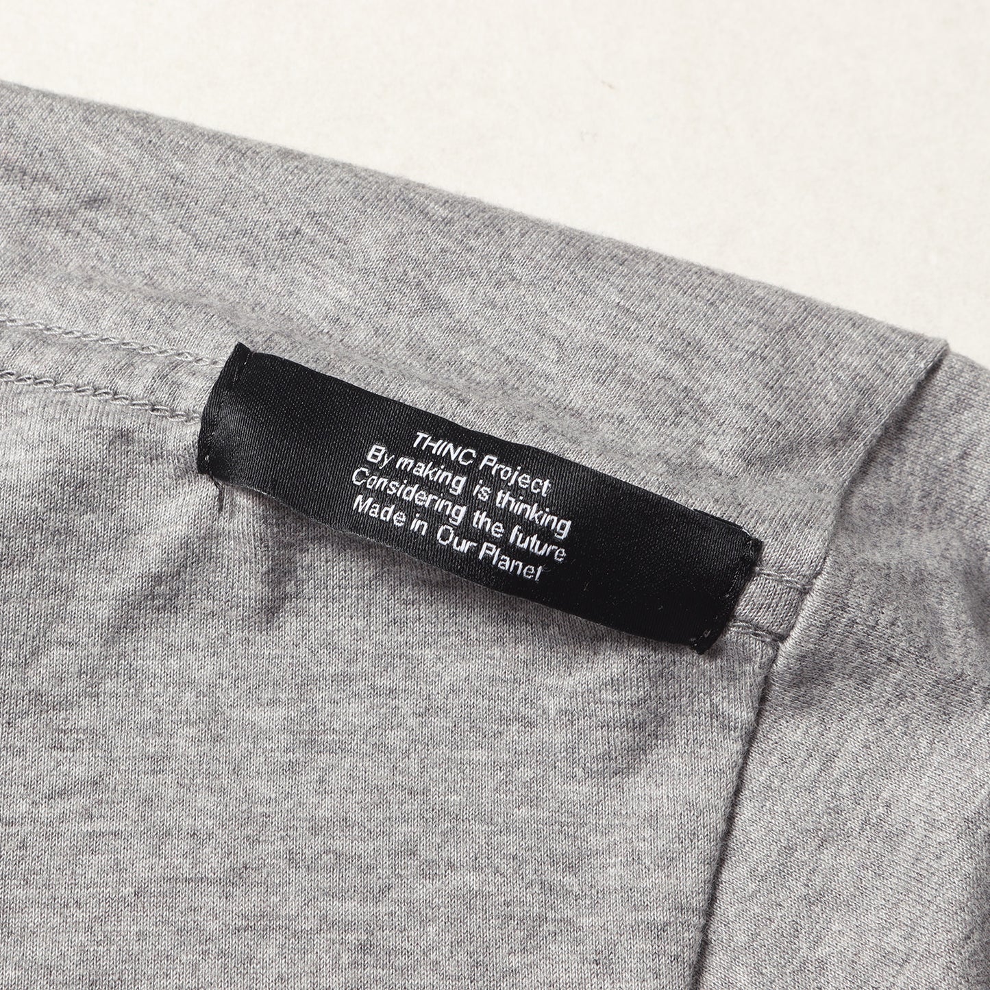 THINC PROJECT ワンポイント刺繍 ポケット Tシャツ
