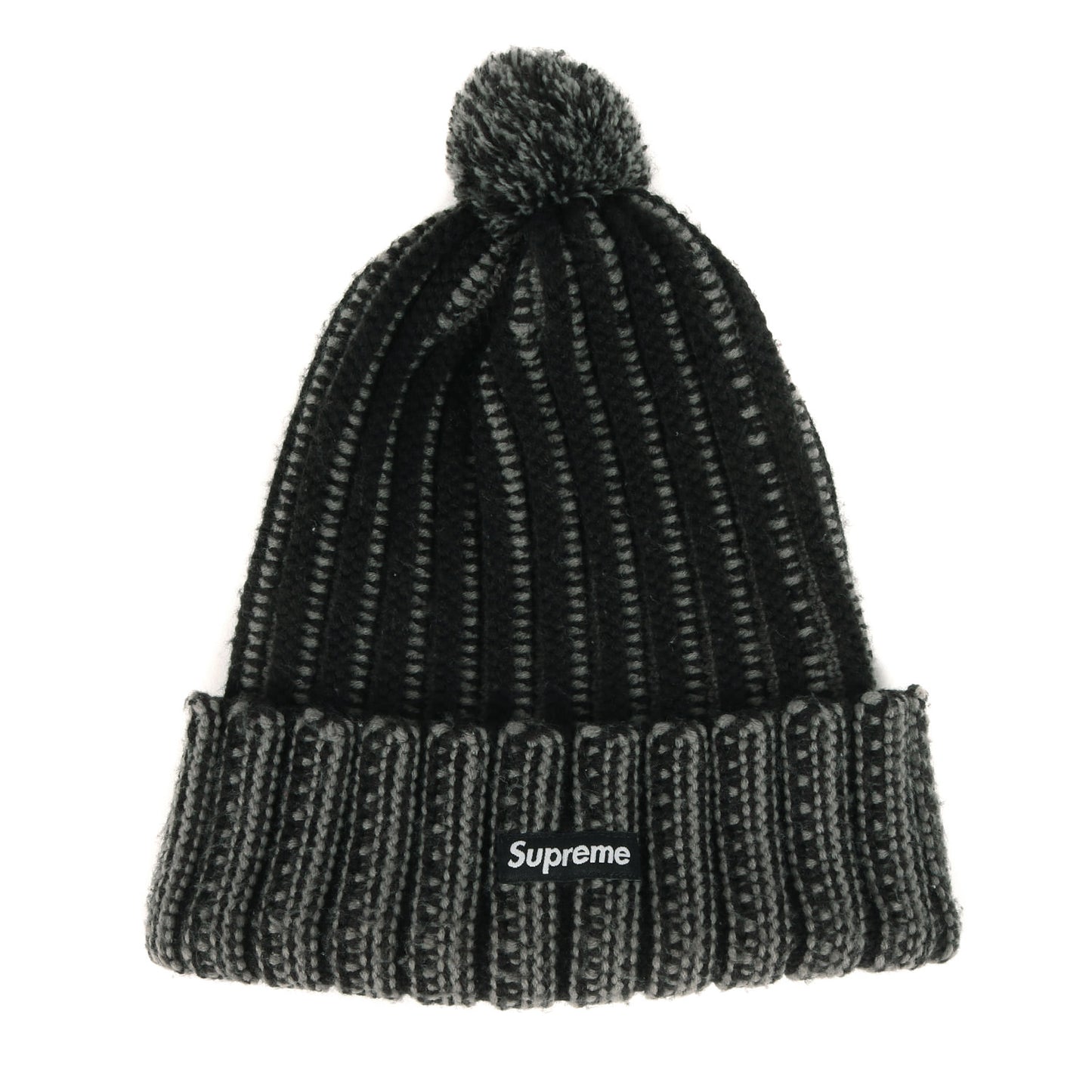19AW コントラスト ストライプ ボンボン ニット ビーニー(Contrast Stripe Beanie)