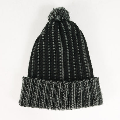 19AW コントラスト ストライプ ボンボン ニット ビーニー(Contrast Stripe Beanie)