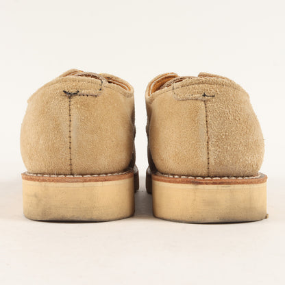 00s 8097 刺繍羽タグ スウェードレザー オックスフォード モックトゥ ブーツ