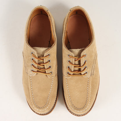 00s 8097 刺繍羽タグ スウェードレザー オックスフォード モックトゥ ブーツ