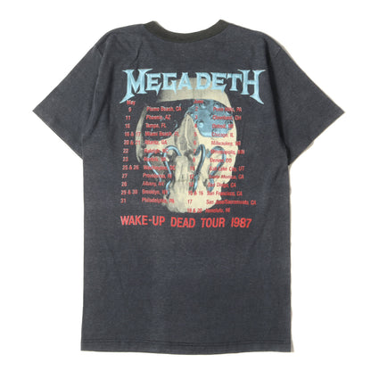 80s MEGADETH WAKE-UP DEAD TOUR 1987 Tシャツ
