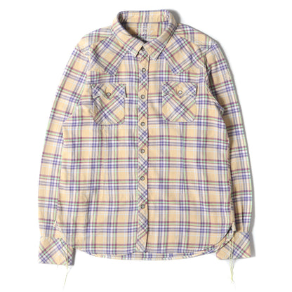 ウエスタン チェック フランネルシャツ