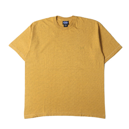 ロゴ刺繍 クルーネック ボーダー Tシャツ