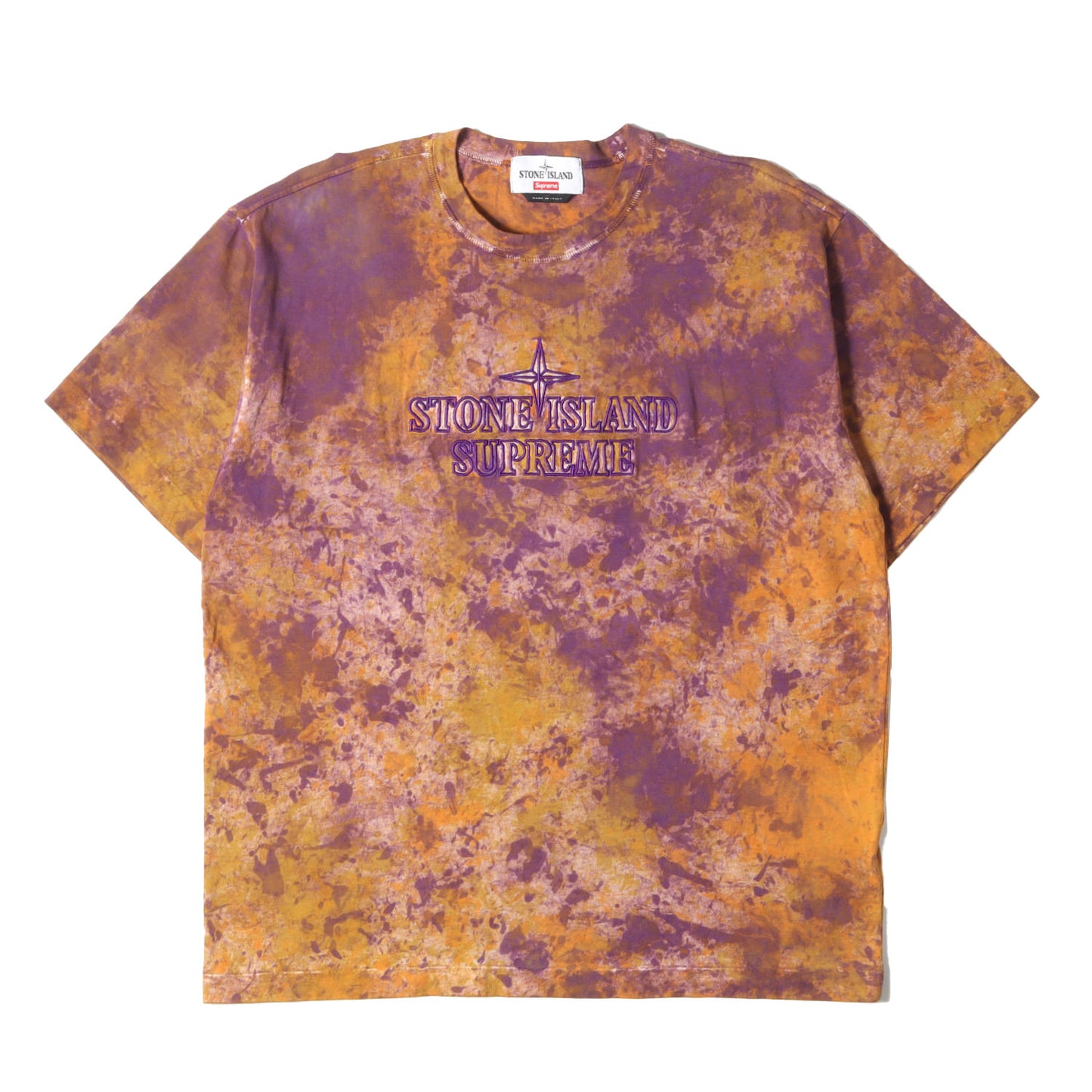 22AW ×STONE ISLAND ロゴ刺繍 ペイントカモ Tシャツ(Embroidered Logo S/S Top)
