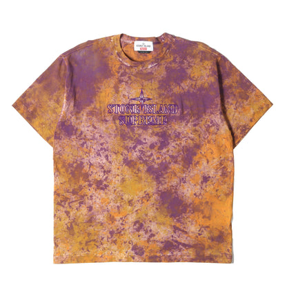 22AW ×STONE ISLAND ロゴ刺繍 ペイントカモ Tシャツ(Embroidered Logo S/S Top)