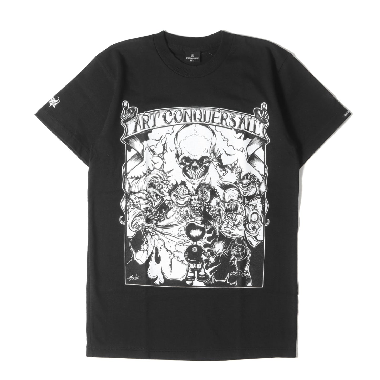 00s CUSTOMADE ×AXIS グラフィックプリント Tシャツ(USA製 / デッドストック)