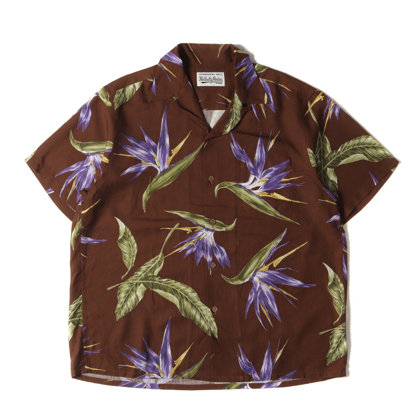 21SS OVER FLOW別注 極楽鳥花 ハワイアンシャツ / アロハシャツ(BIRD OF PARADISE S/S HAWAIIAN SHIRT)