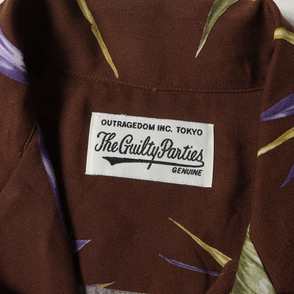 21SS OVER FLOW別注 極楽鳥花 ハワイアンシャツ / アロハシャツ(BIRD OF PARADISE S/S HAWAIIAN SHIRT)