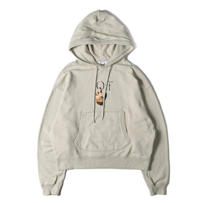 21AW カラヴァッジオ プリント スウェットパーカー(CARAV HAND OVER FLATLOCK HOODIE)