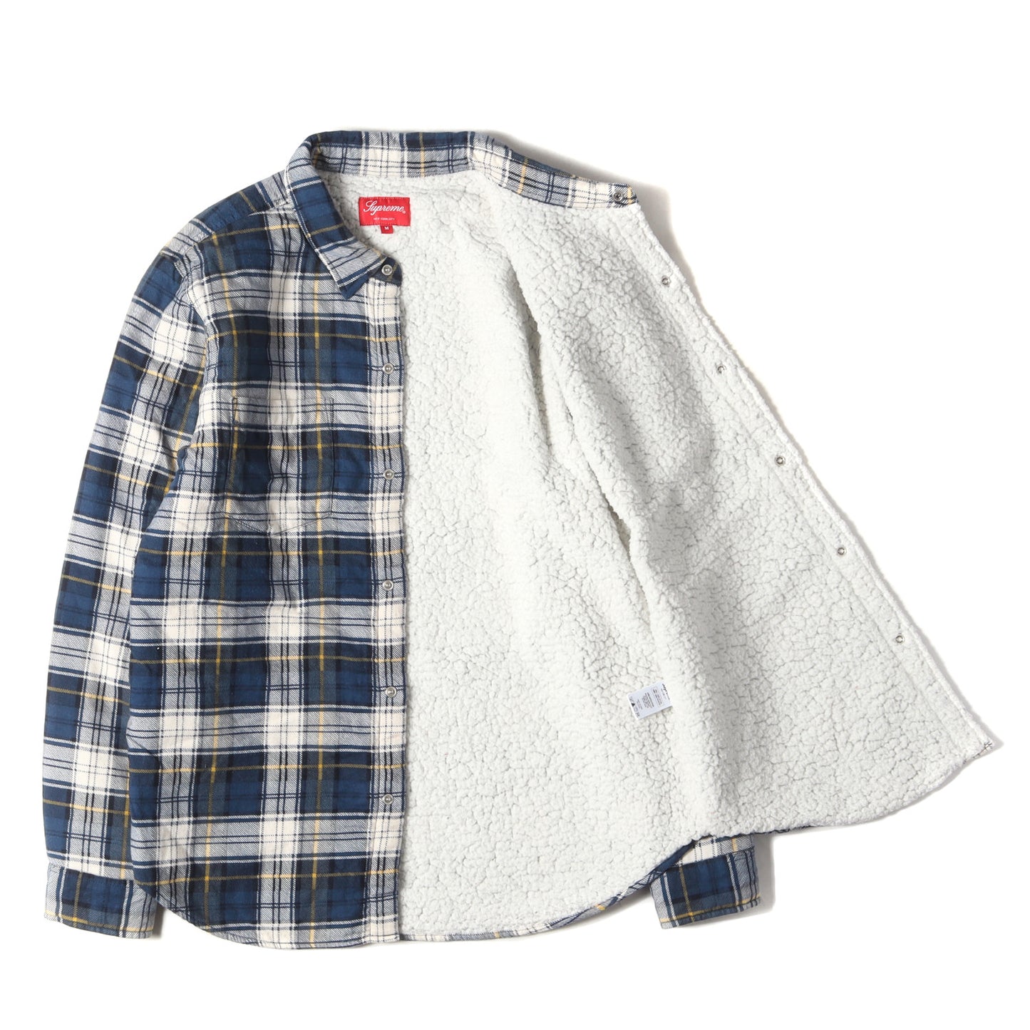15AW 裏地シェルパボア チェック フランネルシャツ(Flannel Sherpa Shirt)