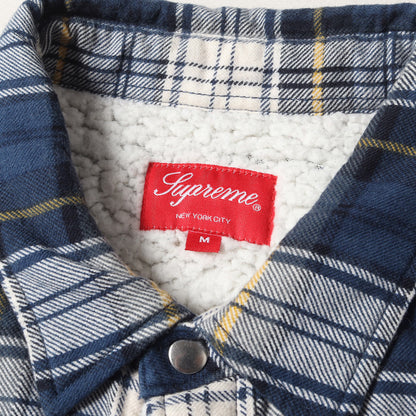 15AW 裏地シェルパボア チェック フランネルシャツ(Flannel Sherpa Shirt)