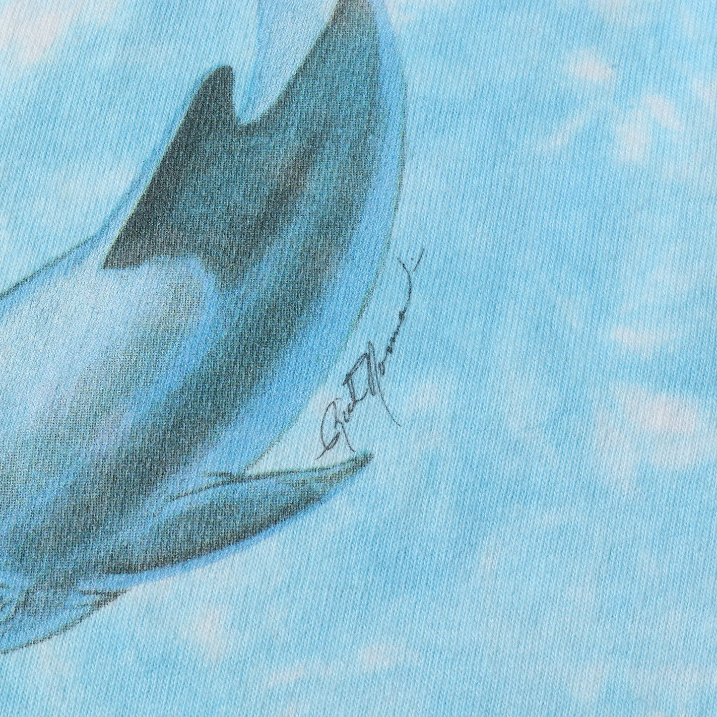 90s LIQUID BLUE タイダイ染め イルカ アート Tシャツ(USA製)