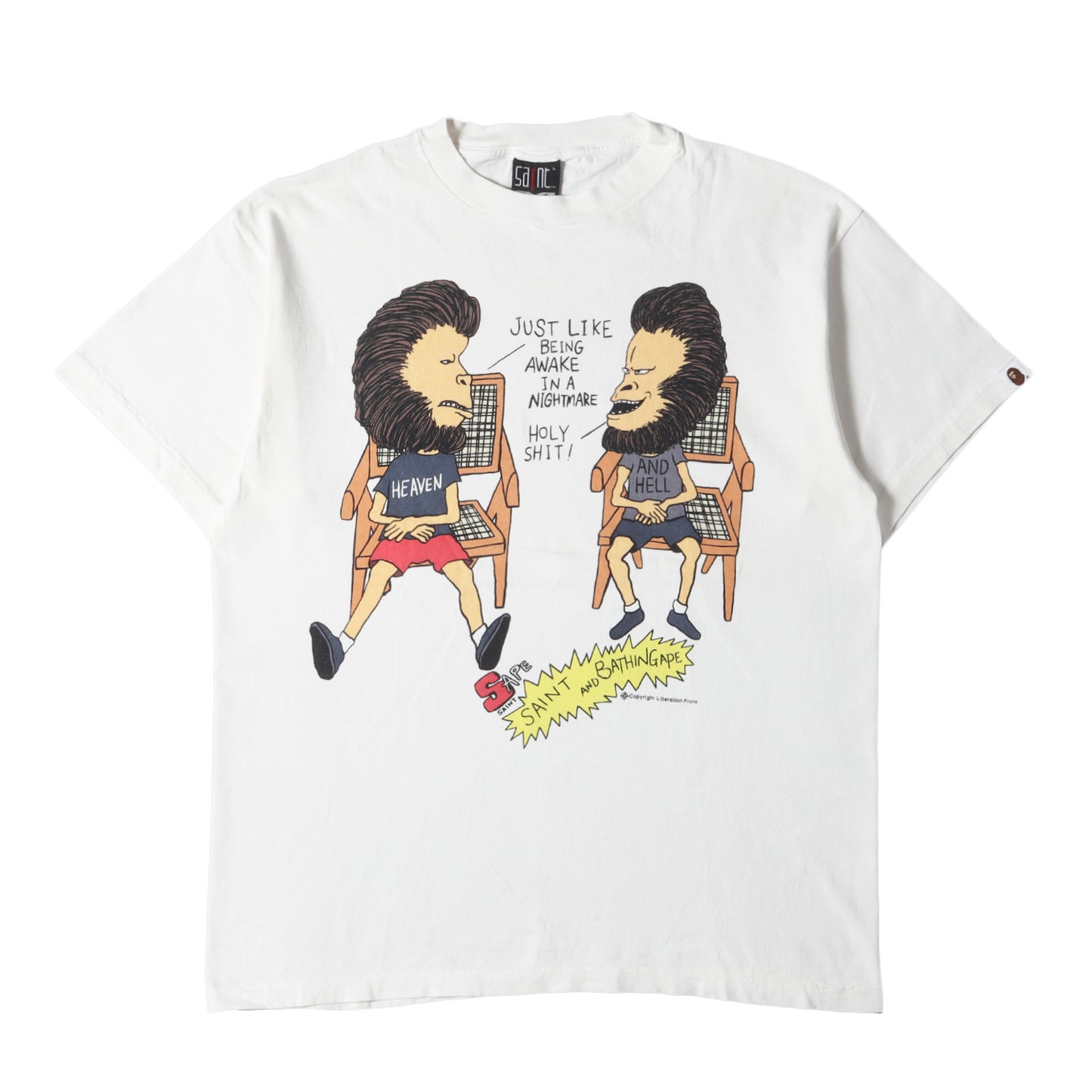 23SS ×A BATHING APE ビーバス・アンド・バットヘッド パロディー オーバーサイズ Tシャツ(S/S T-SHIRT)