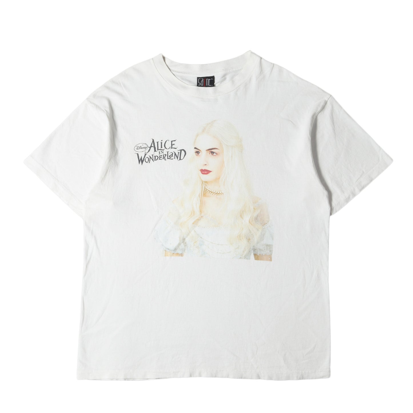 23SS ×アリス・イン・ワンダーランド ヴィンテージ加工 白の女王 Tシャツ(DS-SS TEE)