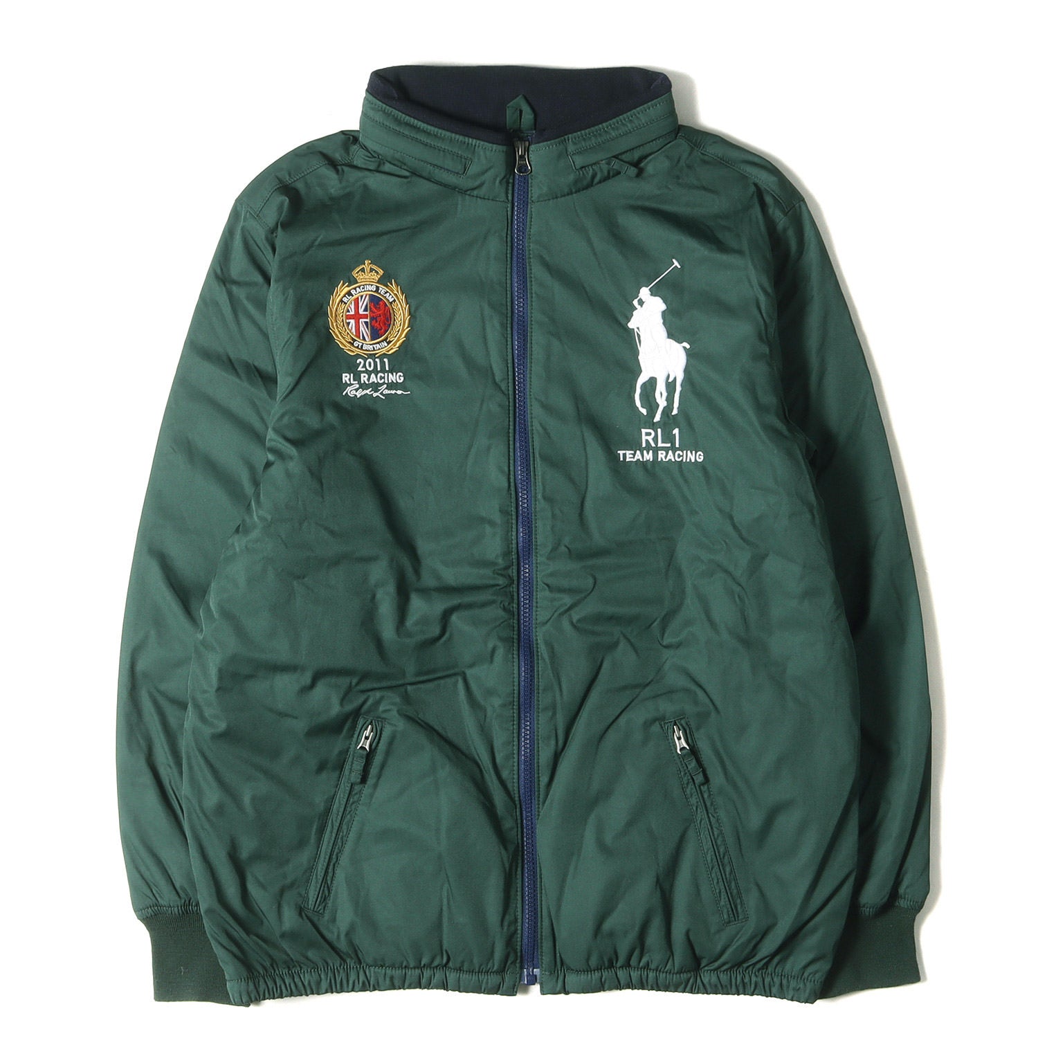 POLO Ralph Lauren (ポロ ラルフローレン) RL1 TEAM RACING ビッグポニー ジップ 中綿ジャケット ...