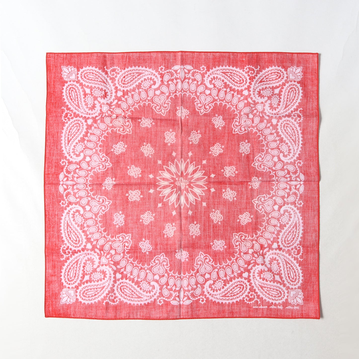 ペイズリー&ハート柄 バンダナ