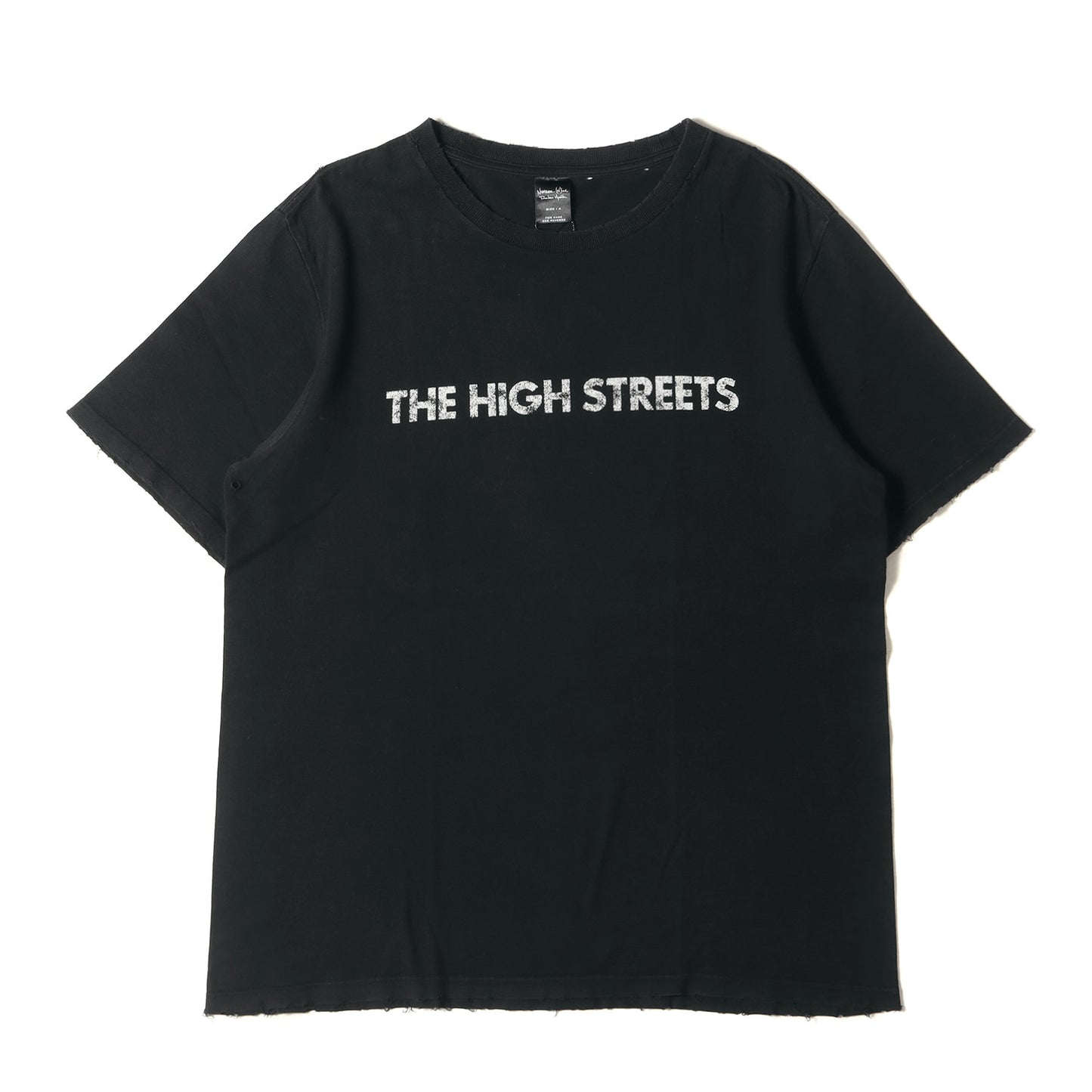 05AW THS期 ダメージ加工 THE HIGH STREETSロゴ Tシャツ