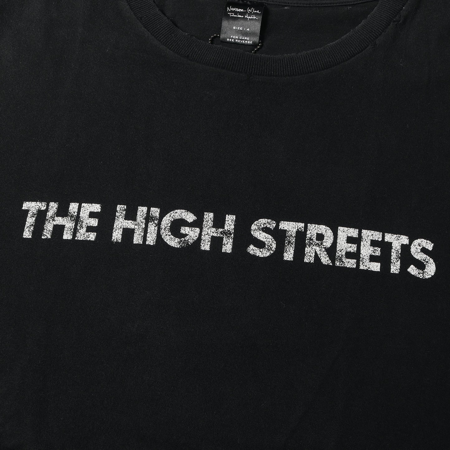 05AW THS期 ダメージ加工 THE HIGH STREETSロゴ Tシャツ