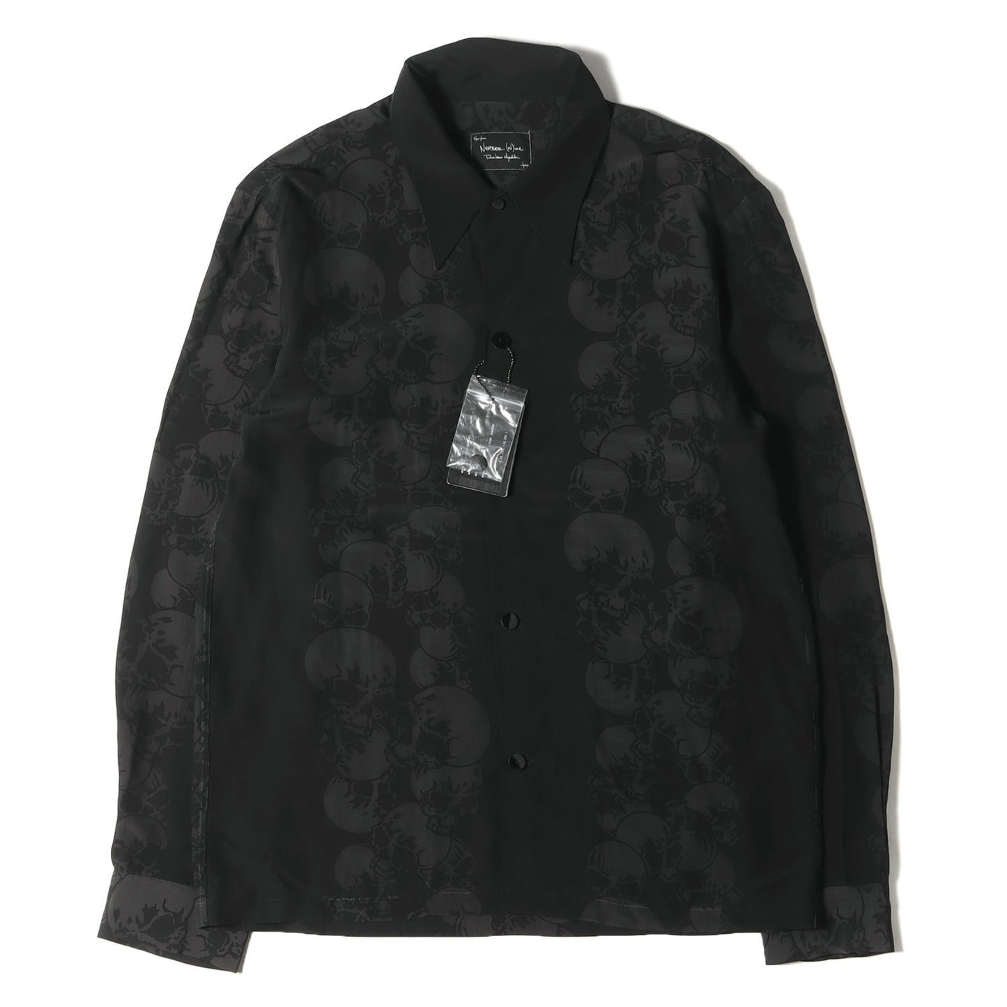 04SS ドリーム期 ドクロ デザイン レーヨンシャツ