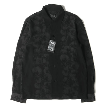 04SS ドリーム期 ドクロ デザイン レーヨンシャツ