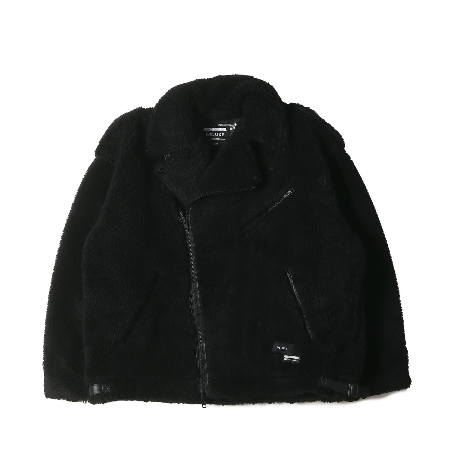 23AW ×DELUXE フリースボア ダブル ライダースジャケット