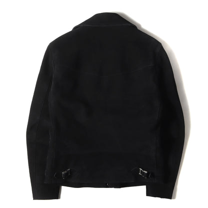 スウェードレザー ダブル ライダースジャケット