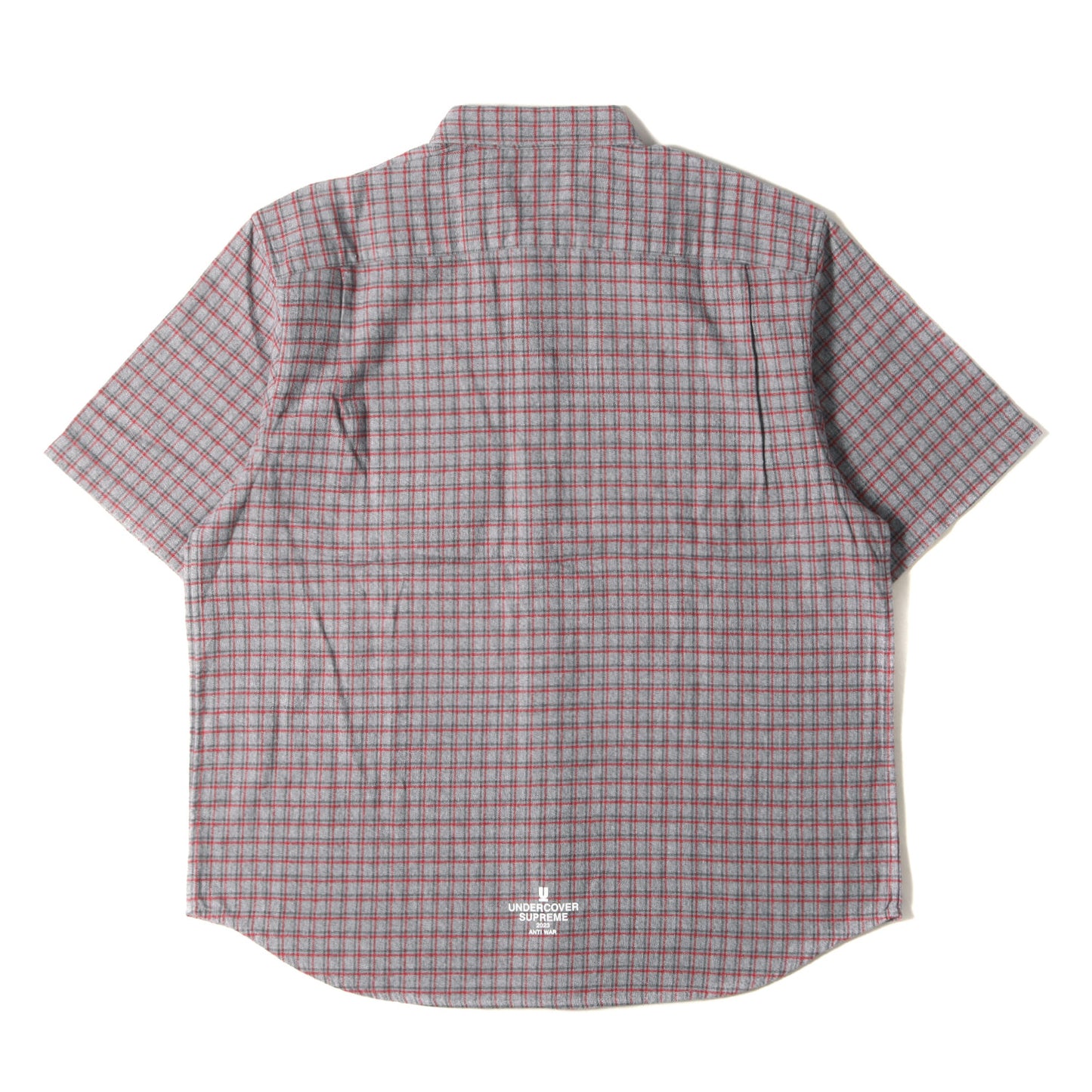 23SS ×UNDERCOVER アラビックロゴ チェック フランネル 半袖シャツ(S/S Flannel Shirt)