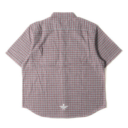 23SS ×UNDERCOVER アラビックロゴ チェック フランネル 半袖シャツ(S/S Flannel Shirt)