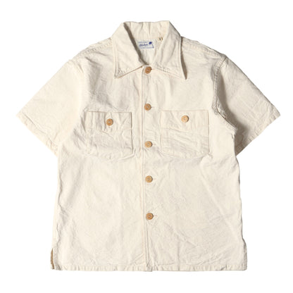 19SS パイナップルツイード ワーク 半袖シャツ(ALOHA BY KING SMITH実名復刻)