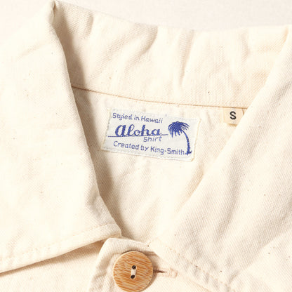 19SS パイナップルツイード ワーク 半袖シャツ(ALOHA BY KING SMITH実名復刻)