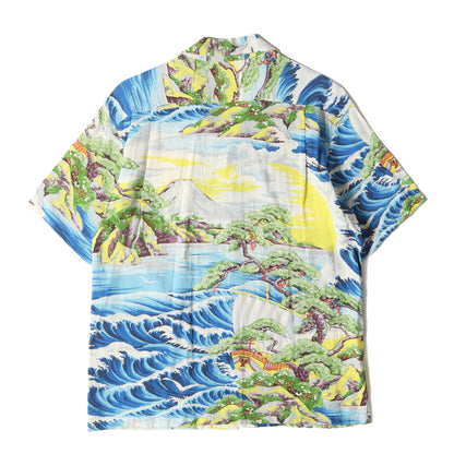 20SS 富士山&宝船柄 レーヨン アロハシャツ(LAND OF RISING SUN)