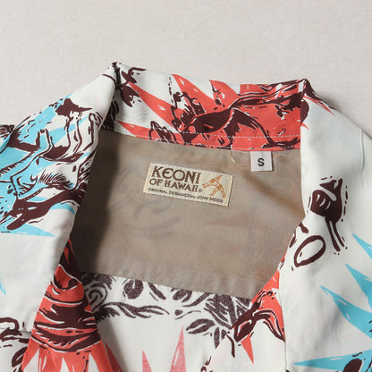 20SS KEONI OF HAWAII ゴーギャン・ウッドカット 3柄 レーヨンア ロハシャツ(GAUGUIN WOODCUT III)