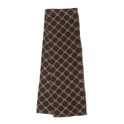 00s モノグラム ニット マフラー